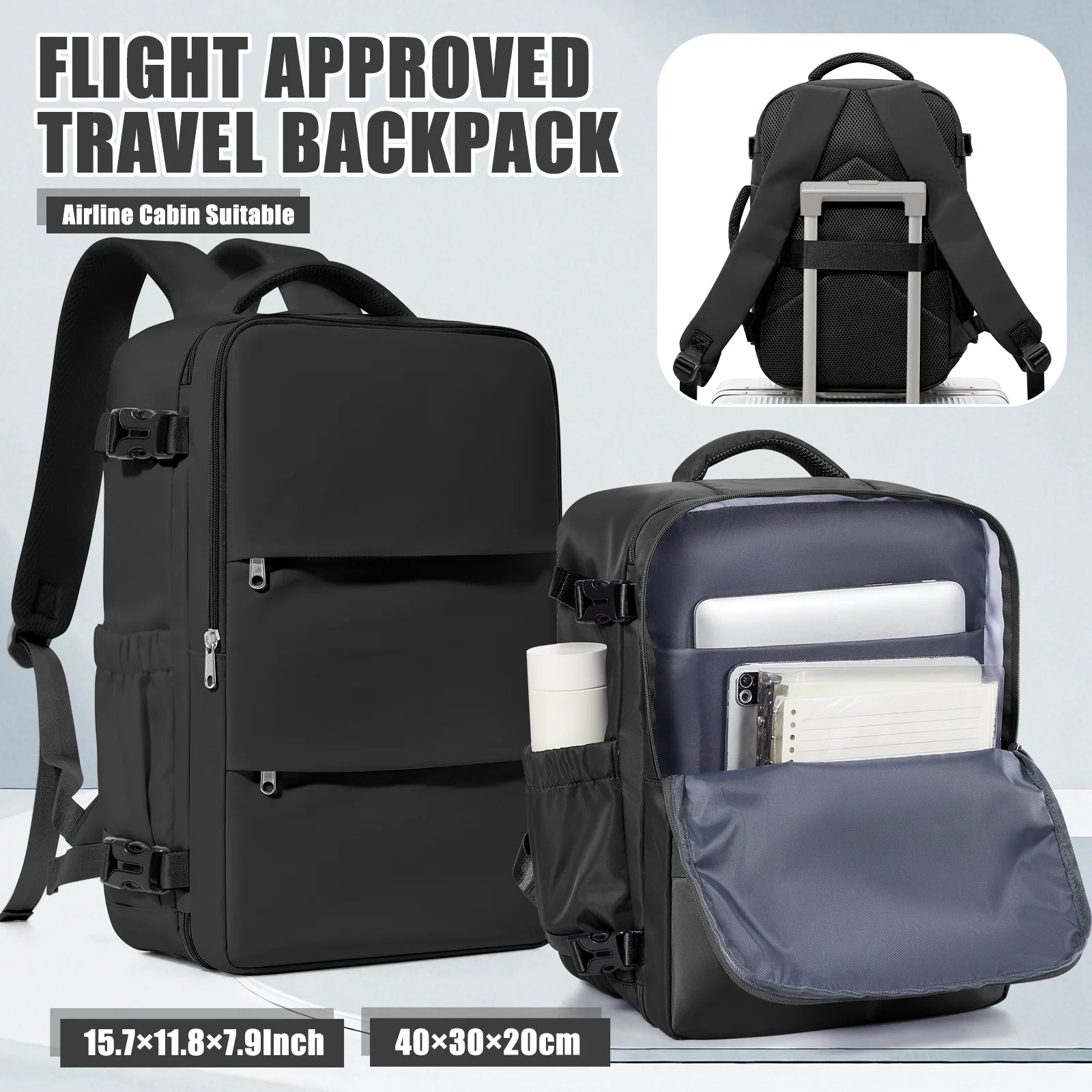 Ryanair 40x30x20 Travel Backpack Wizzair Cabin Airplane Suitcases Cabin Hand Luggag Bags  Waterproof Backpack Laptop Packbag