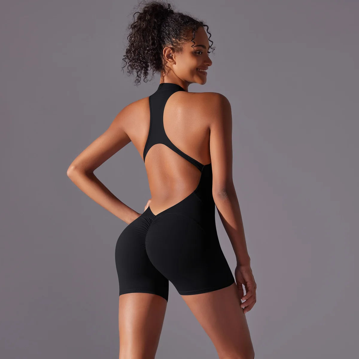 Sports Jumpsuit Sleeveless Gym Short Set Women Yoga Clothes Fitness Workout One-piece Suit Outdoor Casual Scrunch Bodysuits