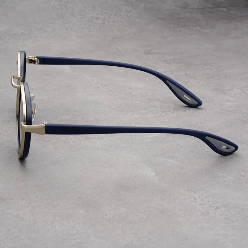 Vintage designer outdoor sunglasses Men Round Fashion Plastic Titanium High Quality Sun Glasses Man UV Protection glasses woman