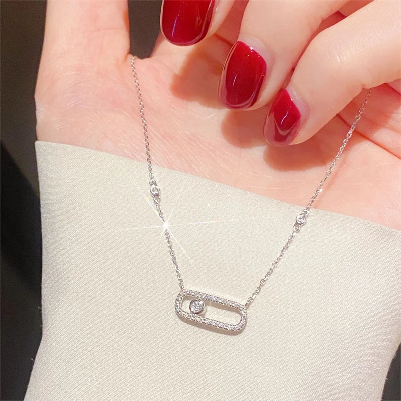 RAKOL 1: 1 Paper clip restoration AAA+ Zircon Bracelet For Women Fashion Simple Commuting Bracelet For Girls Party Jewelry Gift