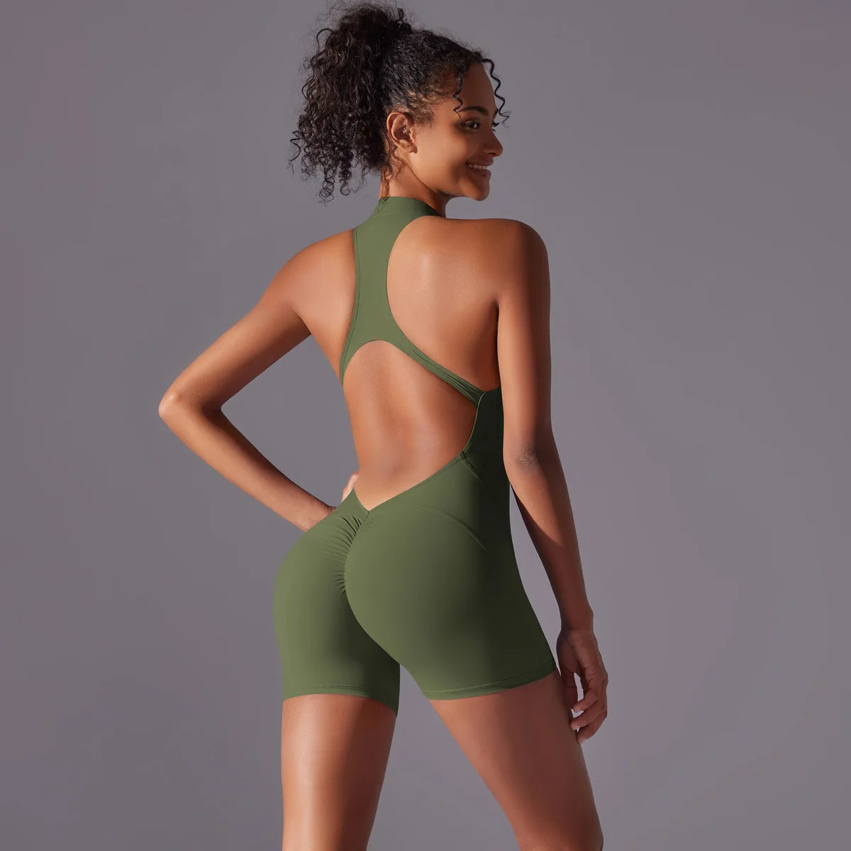Sports Jumpsuit Sleeveless Gym Short Set Women Yoga Clothes Fitness Workout One-piece Suit Outdoor Casual Scrunch Bodysuits