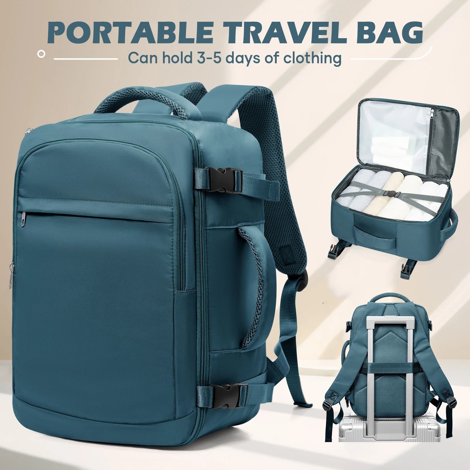 Ryanair Carry on Bag 40x30x20 cm Travel Bag Business Laptop Backpack,Travel Backpack For Women Men, Waterproof Backpack Bookbag