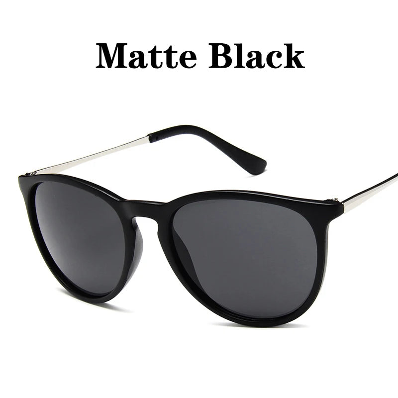 Popular Metal Frame Vintage Sunglasses Women Men Round Sun Glasses Eye Glasses for Male Female Reflective Film Sunglasses 