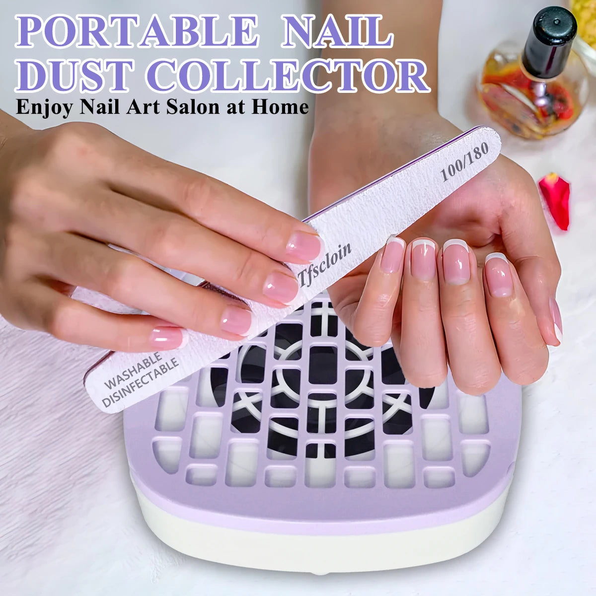 Portable Nail Dust Collector New M3 Mini Nail Vacuum Cleaner Portable Nail Dust Machine Low Noise Nail Removal Vacuum Cleaner