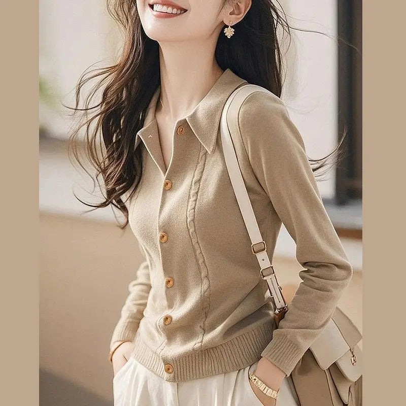 Thin Cardigan Sweaters for Women Clothing Autumn Fashion Clothes Basic Coat Women Jacket Casual Outerwear Streetwear Knit Tops