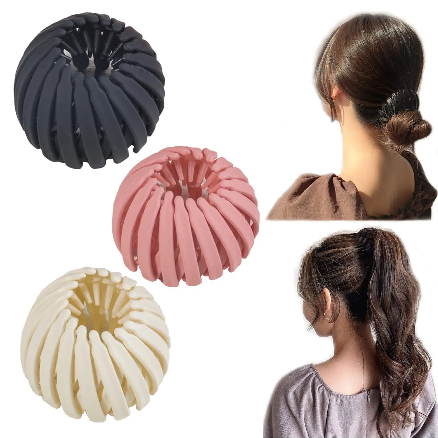 Ponytail Hair Rings Clips Clips Women Bird Nest Shaped Hair Hairpin Simple Magic Lazy Braider Tool Women Hair Accessories
