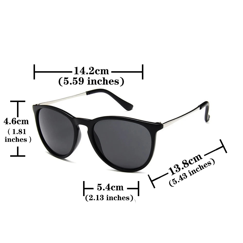 Popular Metal Frame Vintage Sunglasses Women Men Round Sun Glasses Eye Glasses for Male Female Reflective Film Sunglasses 