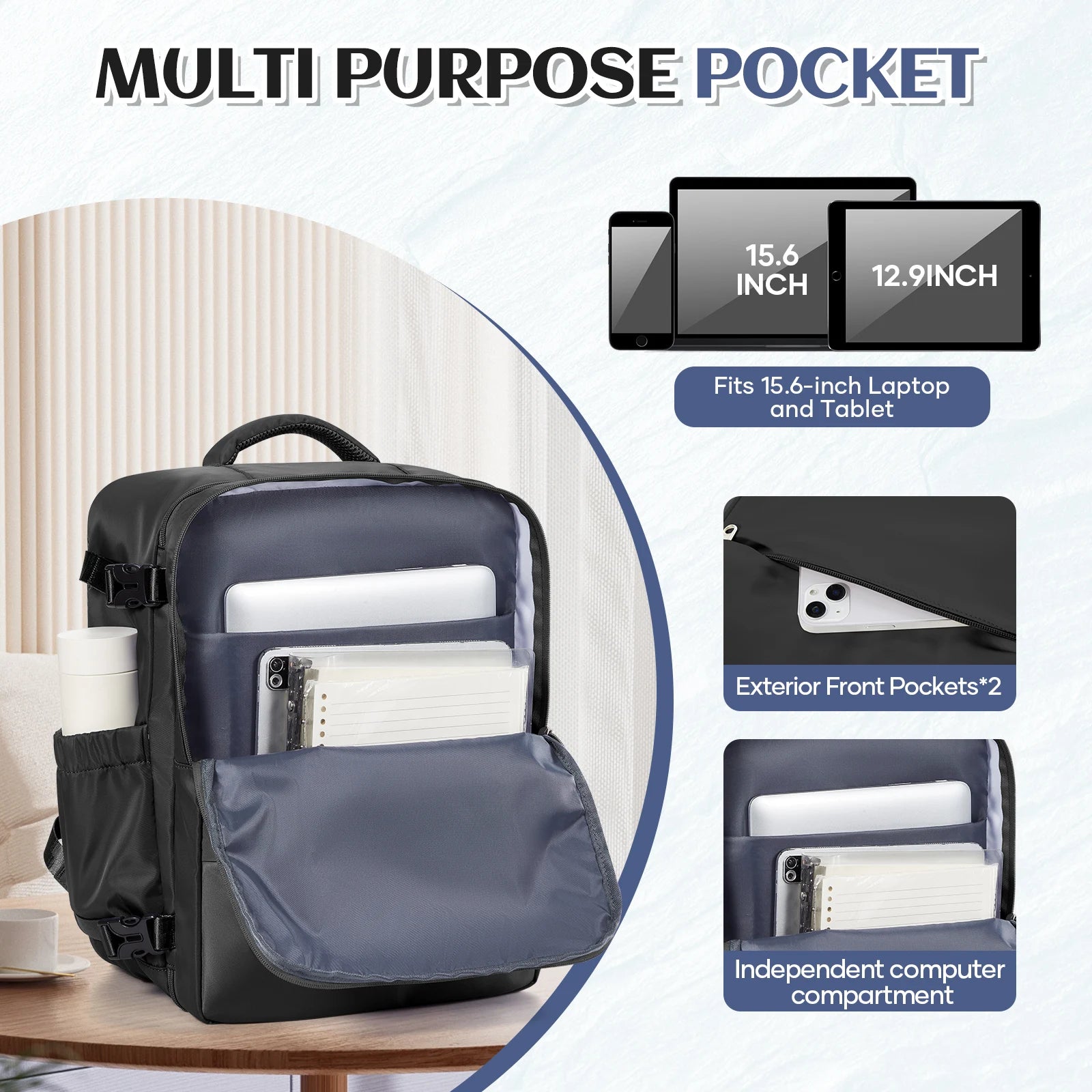 Ryanair 40x30x20 Travel Backpack Wizzair Cabin Airplane Suitcases Cabin Hand Luggag Bags  Waterproof Backpack Laptop Packbag