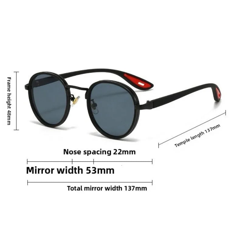 Vintage designer outdoor sunglasses Men Round Fashion Plastic Titanium High Quality Sun Glasses Man UV Protection glasses woman