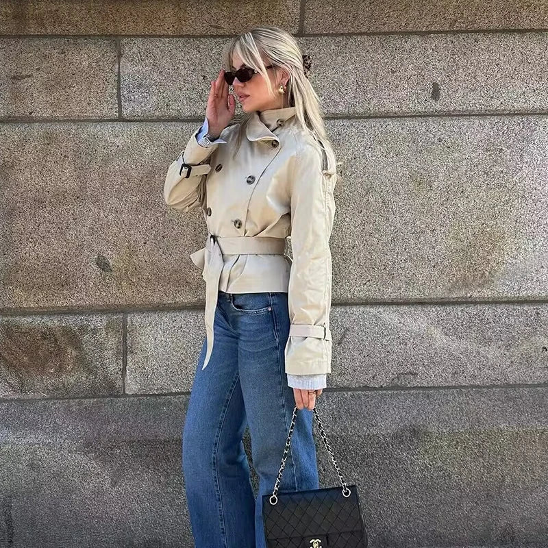 Spring Jackets Coat Women's 2025 New Chic Elegant Loose Long-Sleeved Women's Coat Street Fashion Youth Warm Jacket