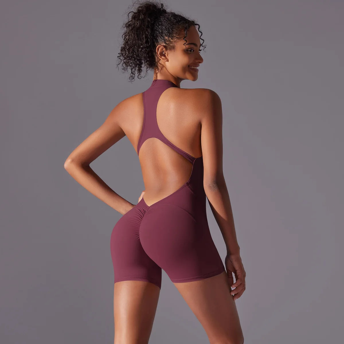 Sports Jumpsuit Sleeveless Gym Short Set Women Yoga Clothes Fitness Workout One-piece Suit Outdoor Casual Scrunch Bodysuits
