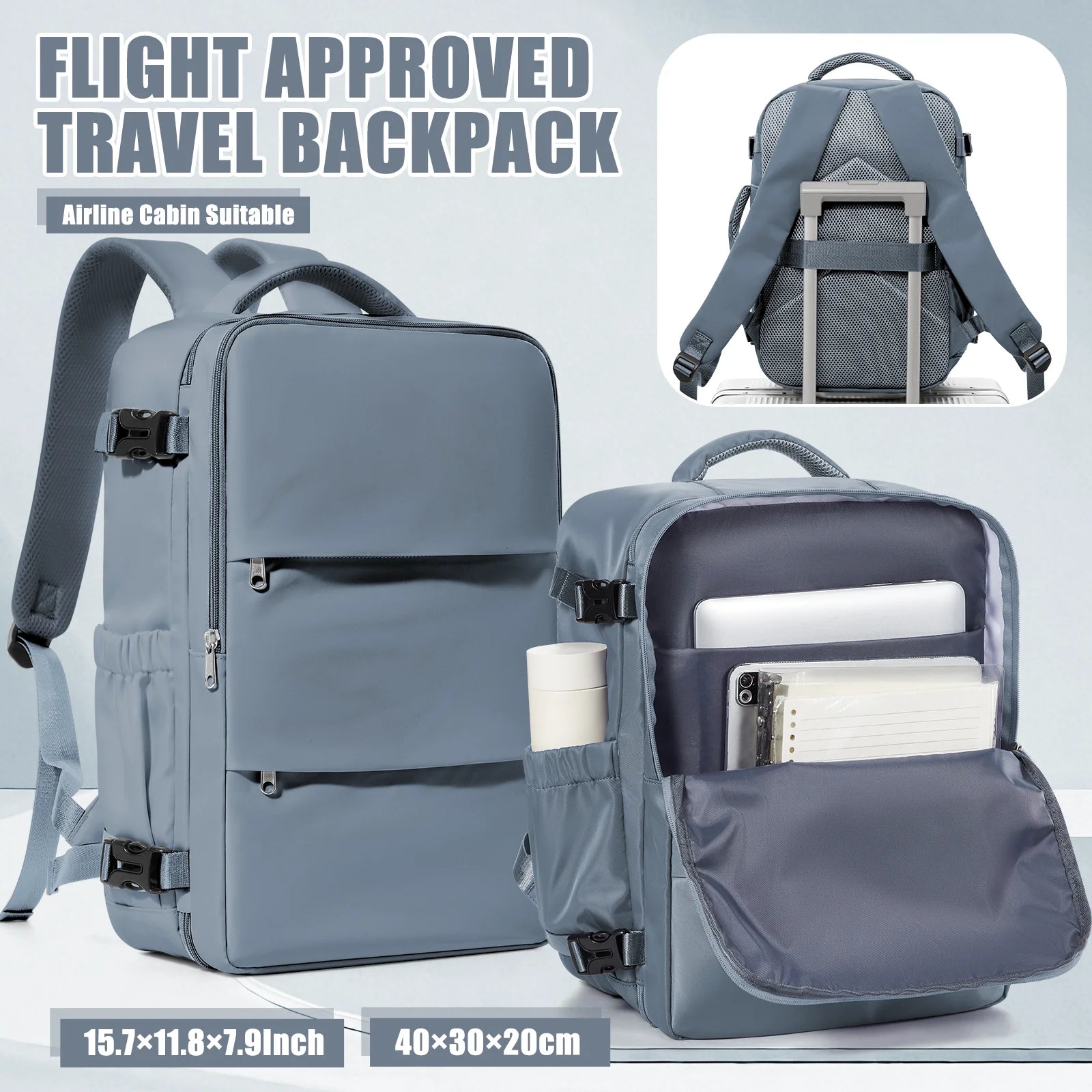 Ryanair 40x30x20 Travel Backpack Wizzair Cabin Airplane Suitcases Cabin Hand Luggag Bags  Waterproof Backpack Laptop Packbag