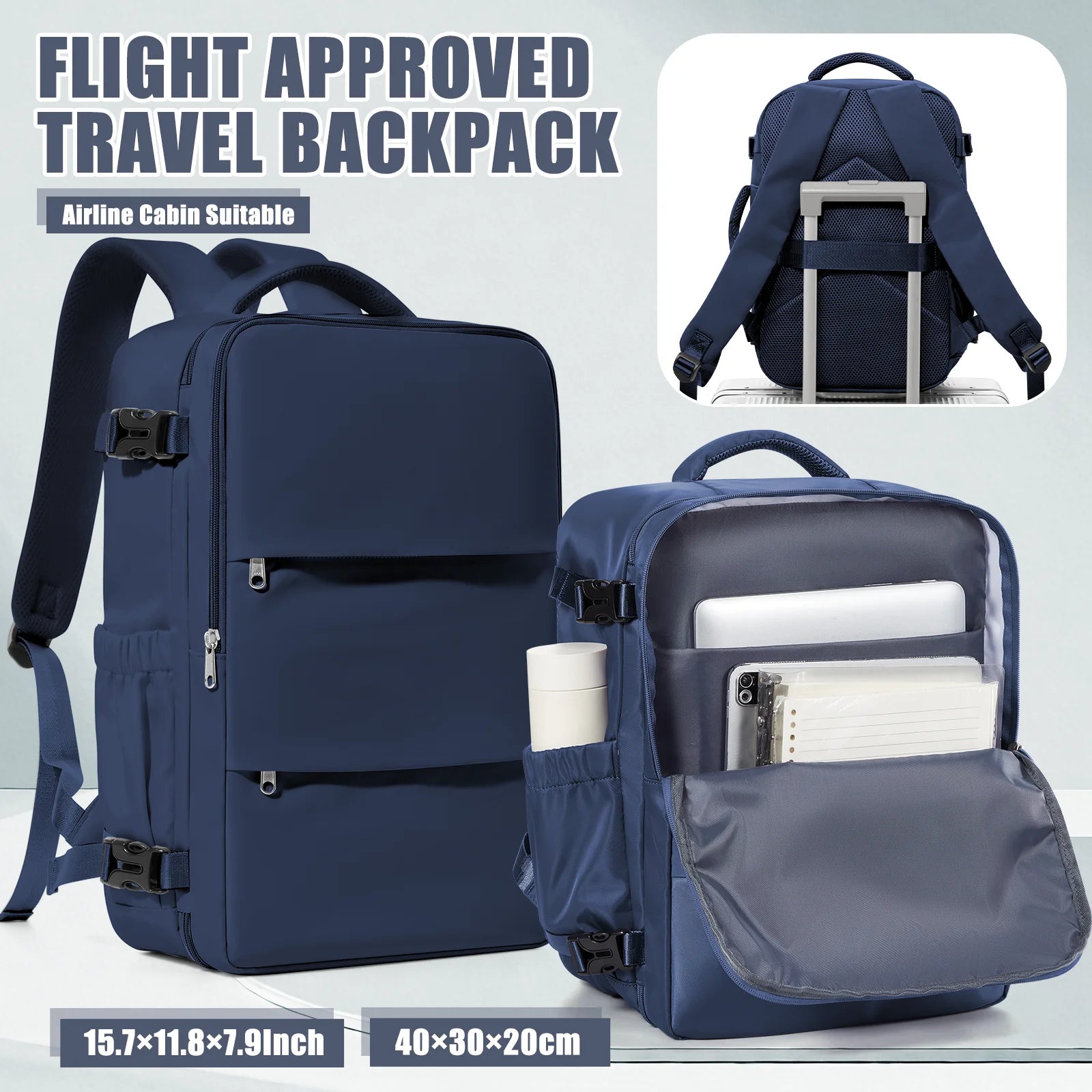 Ryanair 40x30x20 Travel Backpack Wizzair Cabin Airplane Suitcases Cabin Hand Luggag Bags  Waterproof Backpack Laptop Packbag