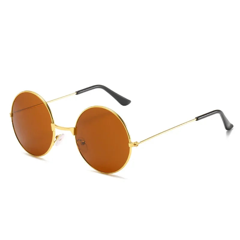 Popular Fishing Leisure Round Metal Men Sunglasses Retro Vintage Sunglasses for Men Women 2022 Fashion Eyewear Sun Glasses UV400