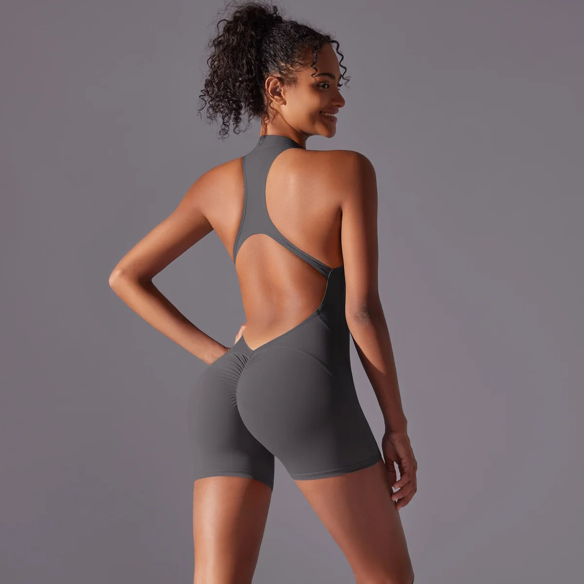 Sports Jumpsuit Sleeveless Gym Short Set Women Yoga Clothes Fitness Workout One-piece Suit Outdoor Casual Scrunch Bodysuits