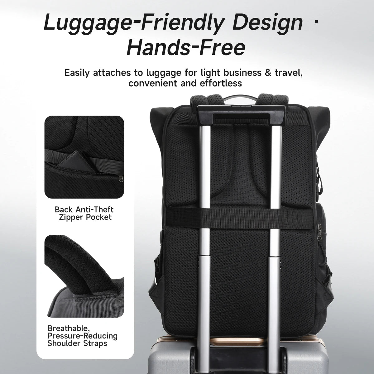 Tigernu Travel Backpack Male TPU Waterproof Backpack Men Bags Expandable Men's Backpack Business Bags School Backpack