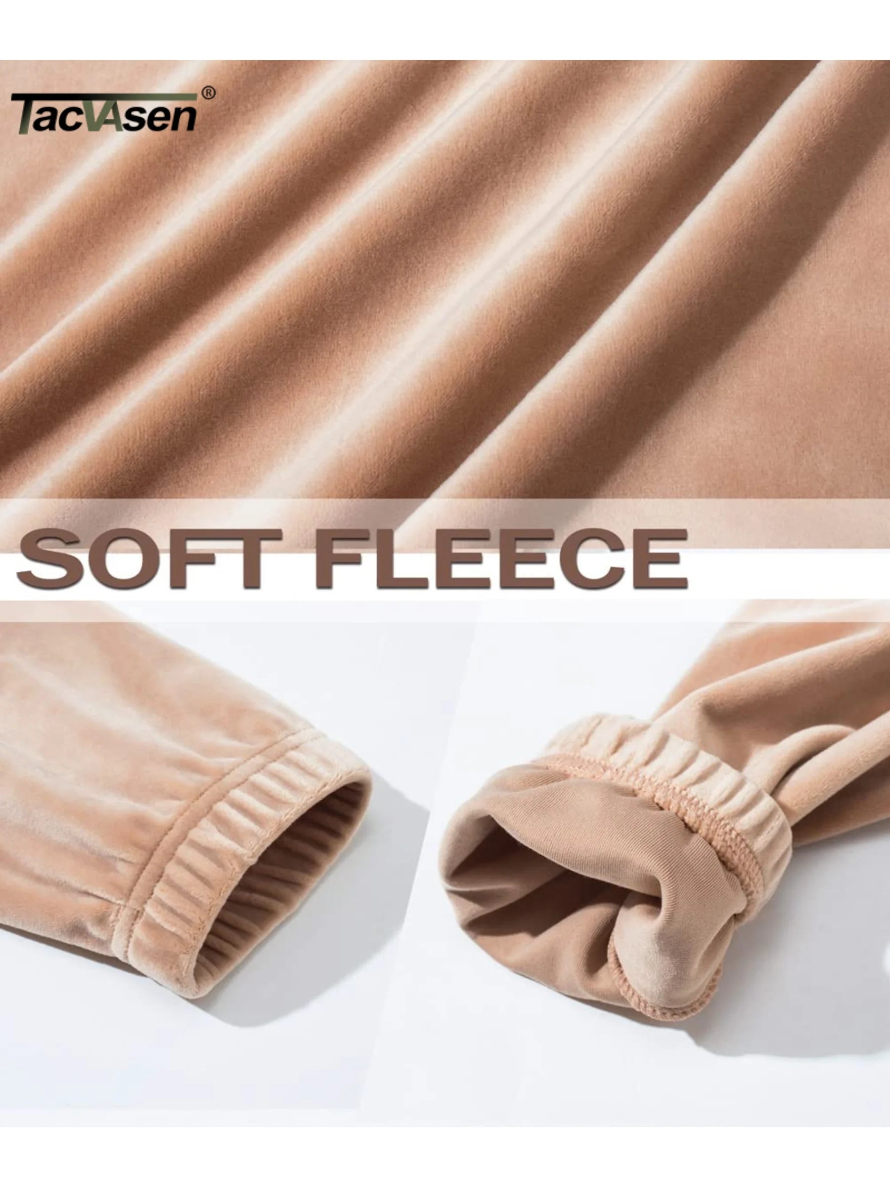 TACVASEN Fleece Velour Full Zip-up Casual Jackets Womens Lightweight Soft Velvet Coat 2 Zipper Pockets Stand Collar Sweatshirts