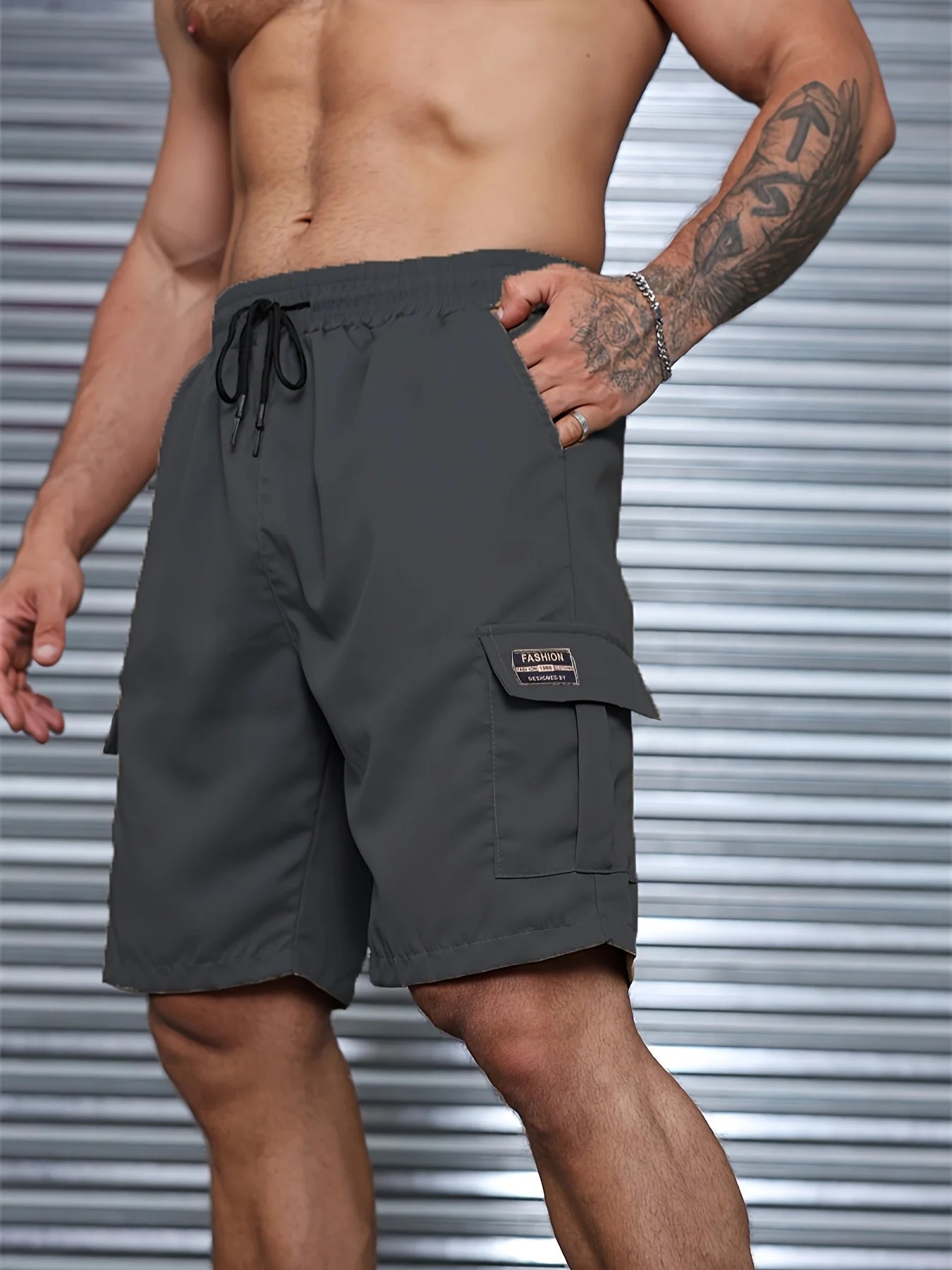 US Plus Size Cargo Shorts Men's Fashion Summer Ins Casual Big Size Pants Students Trend Port Wind Gym Pants Outwear Men Shorts