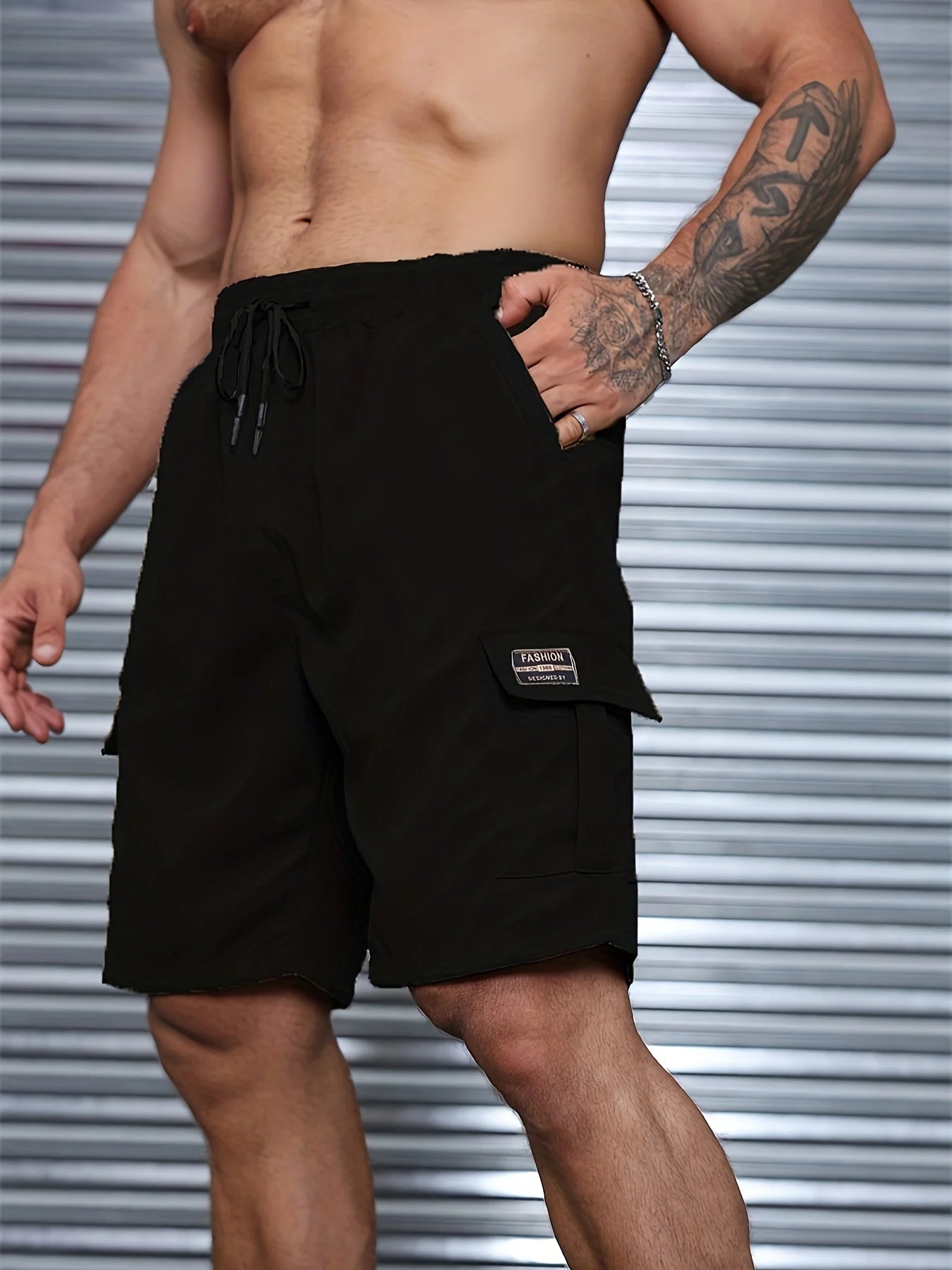 US Plus Size Cargo Shorts Men's Fashion Summer Ins Casual Big Size Pants Students Trend Port Wind Gym Pants Outwear Men Shorts