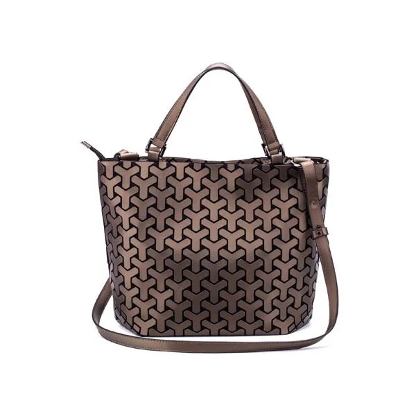 ladies Luminous  bag geometric bags for women 2024 Quilted Shoulder Bags Laser Plain Folding female Handbags bolsa feminina
