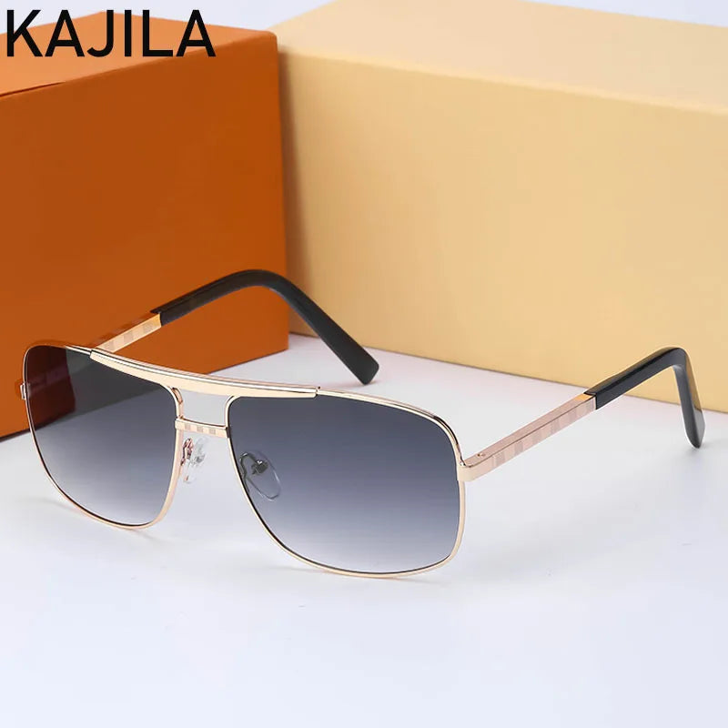 Vintage Square Men Sunglasses Brown 2025 Luxury Brand Retro Classic Sun Glasses For Man UV400 Oculos De Sol Masculino Wholesale