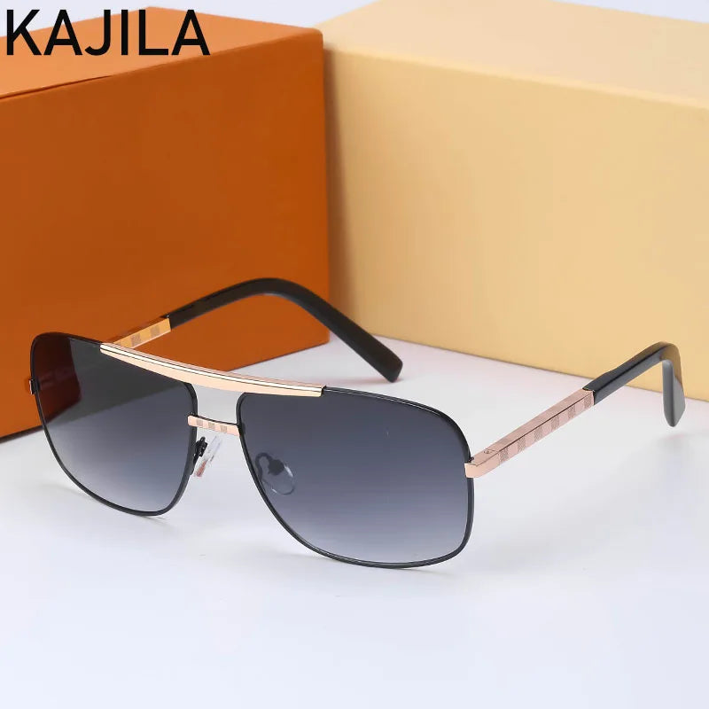 Vintage Square Men Sunglasses Brown 2025 Luxury Brand Retro Classic Sun Glasses For Man UV400 Oculos De Sol Masculino Wholesale