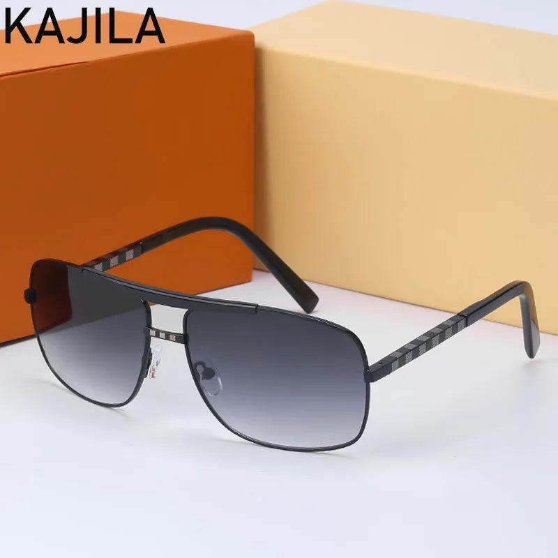 Vintage Square Men Sunglasses Brown 2025 Luxury Brand Retro Classic Sun Glasses For Man UV400 Oculos De Sol Masculino Wholesale