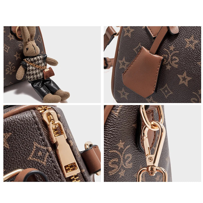 FOXER Brand Top-handle Bag PVC Women Shoulder Bag 2025 Winter Vintage Pillow Handbag Luxury Design Female Crossbody Purse