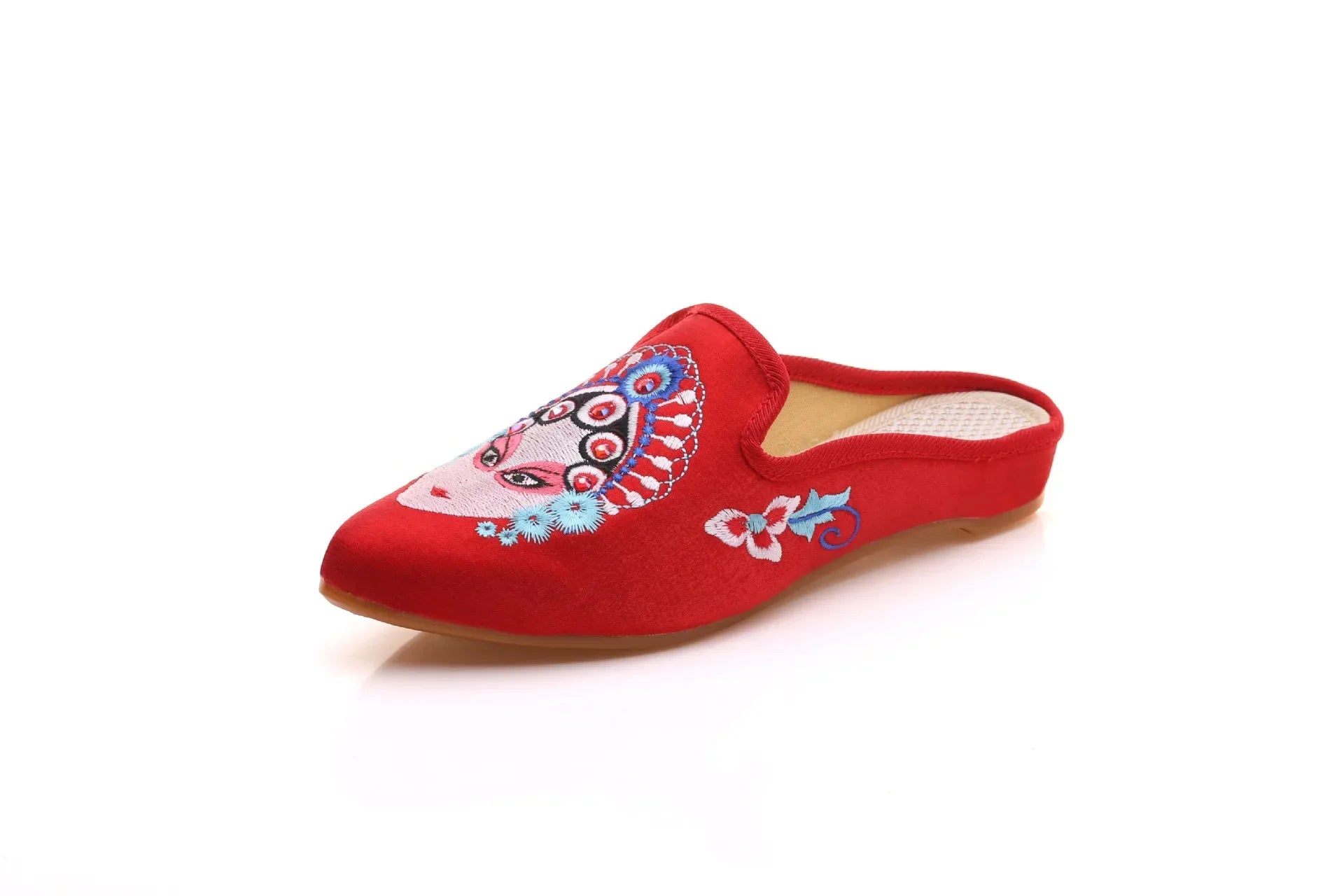 Chinese Style Summer Harajuku Slippers Women Shoes for Women Fashion Casual Vintage Embroidery Ethnic Style Streetwear