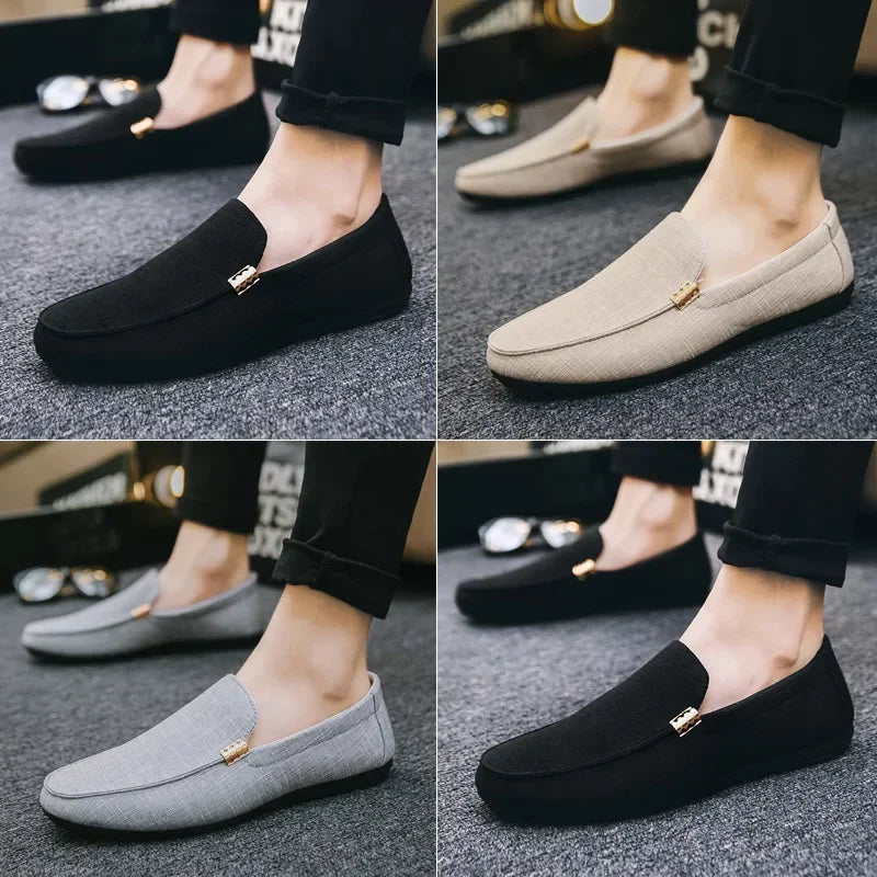 Shoes Men Casual  Comfort Men Shoes Denim Male Shoes Adult Footwear 2024 New  Loafers Canvas  Sneakers Driving