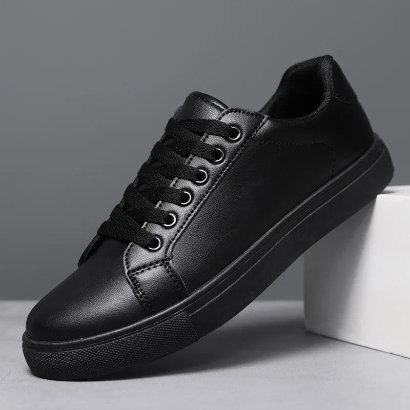 Men's Business Casual Shoes Soft Moccasin Shoes Comfortable Casual Shoes for Men  Solid Black White Men Sneakers 2025 New