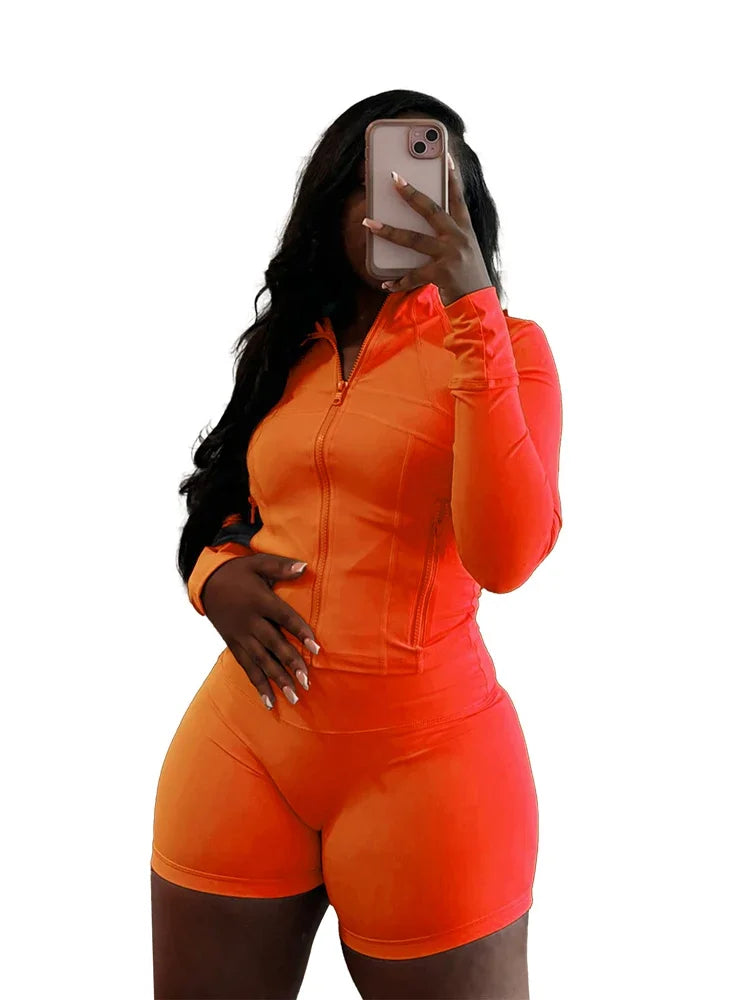 Fall Women Sport Loungewear Sexy Tight Long Sleeve Flared Pants Two Piece Set Active Gym 2 Piece Matching Sets Tracksuit Outfits