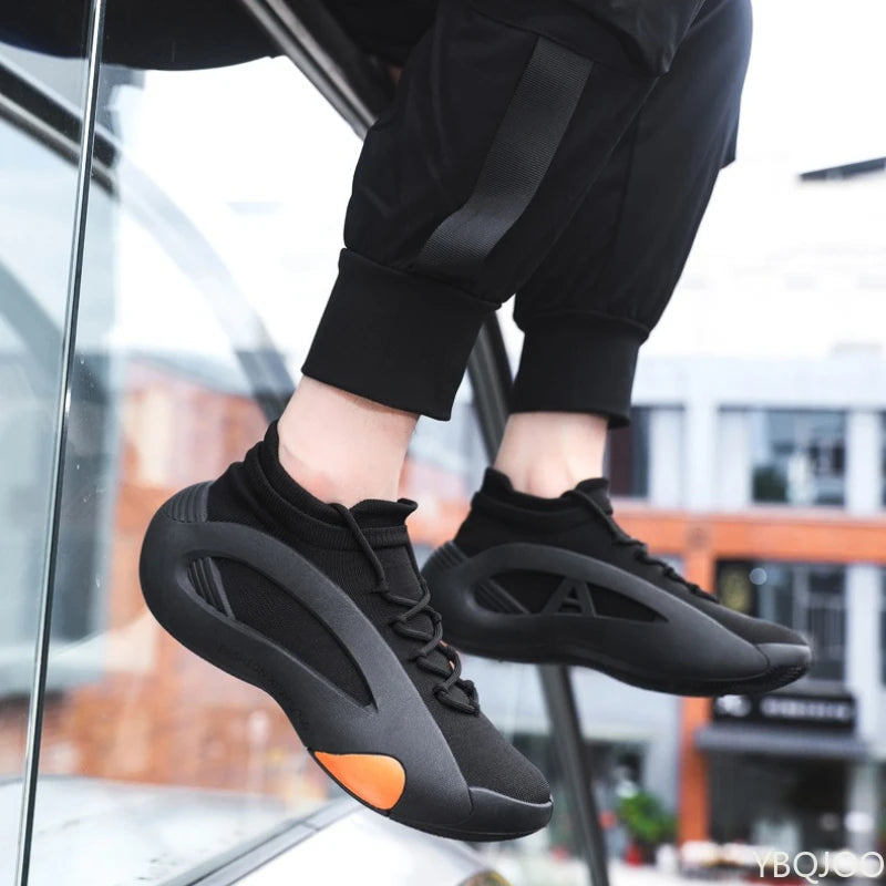 Large Size Autumn Fashion Breathable Lightweight Casual Comfortable Men's Shoes Versatile Trend Flat Bottomed Men's Sports Shoes