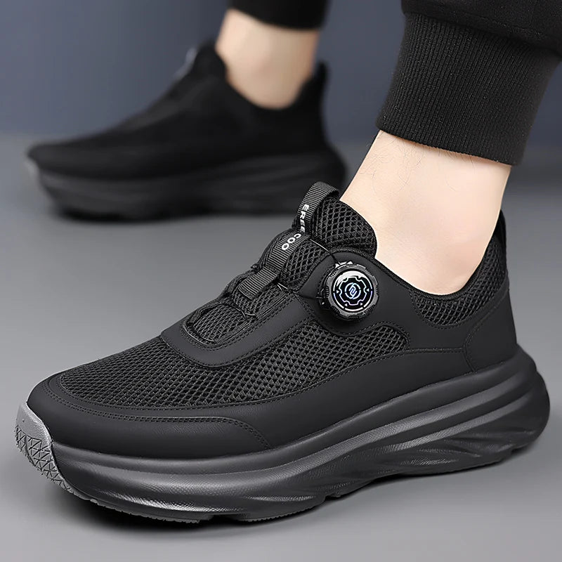 Male Walking Shoes Men's Casual Sports Shoes Summer Light Soft Sole Comfort Outdoor Running Shoes Fashion Student Mesh Sneaker