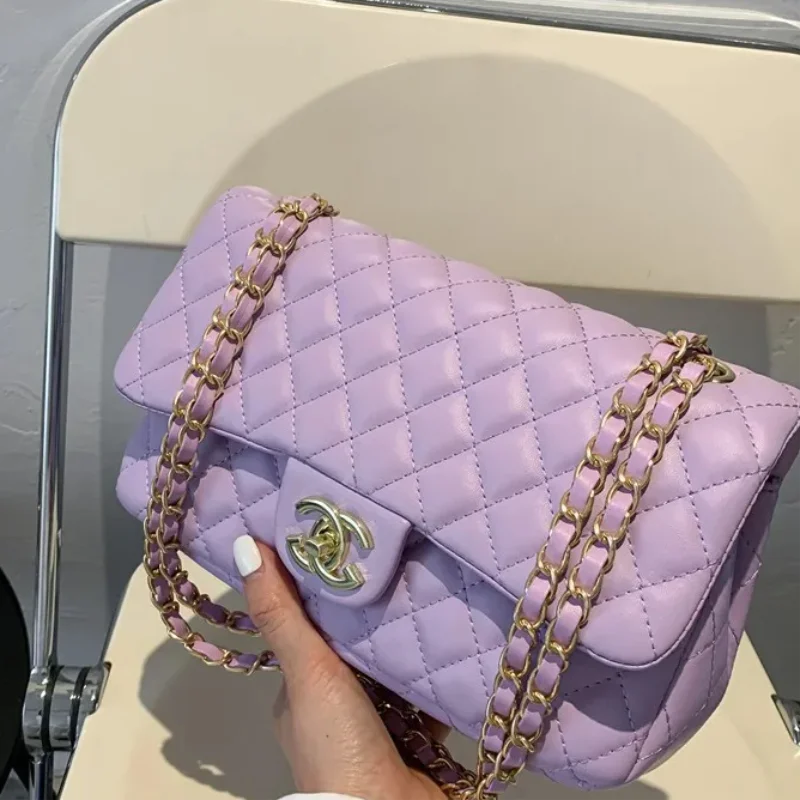2025 Fashion Lingge New Multi functional Commuter Women's Large Capacity Single Shoulder Crossbody Bag, Chain Bag