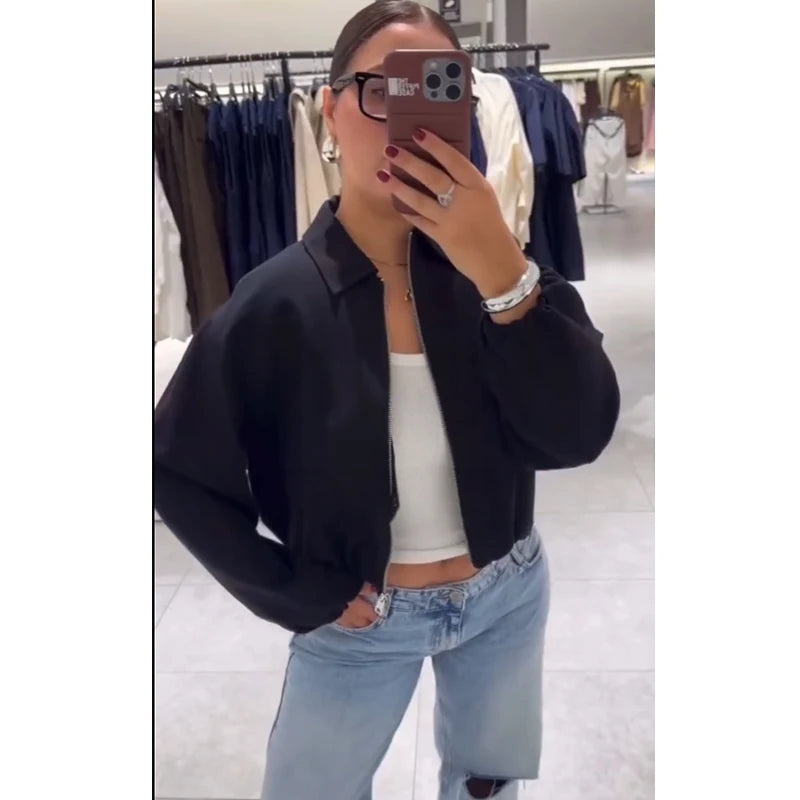 Jackets Autumn Women's 2025 New Coats Chic Loose Short Elegant Autumn Warm Women's Jackets Street Chic Youth Travel Joker Coats