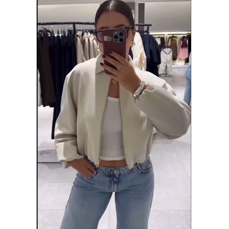 Jackets Autumn Women's 2025 New Coats Chic Loose Short Elegant Autumn Warm Women's Jackets Street Chic Youth Travel Joker Coats