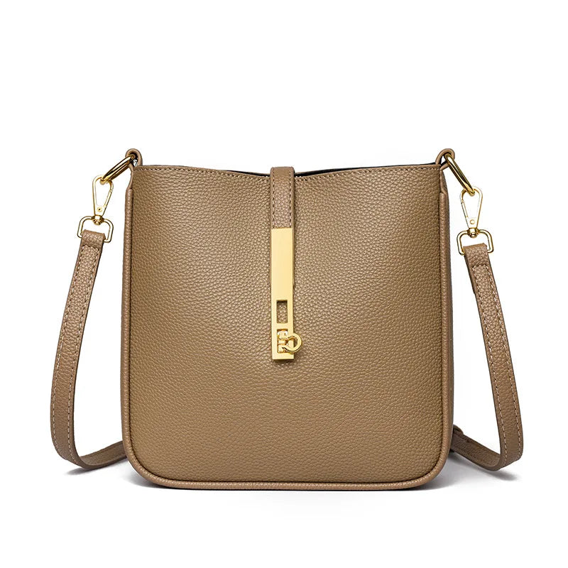 2025 new genuine leather Women's Crossbody Bag High Quality Handbag Fashion Underarm Bag French Versatile Shoulder Bag