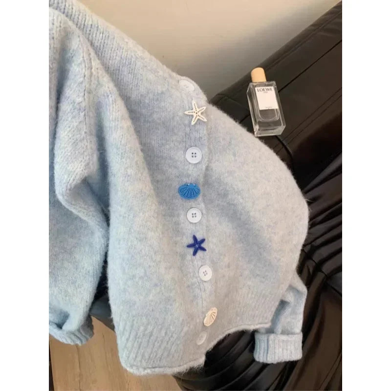 Soft Cozy Knitted Open Cardigan Women's Fashion Loose Versatile Sweater Jacket Autumn Winter New Arrival