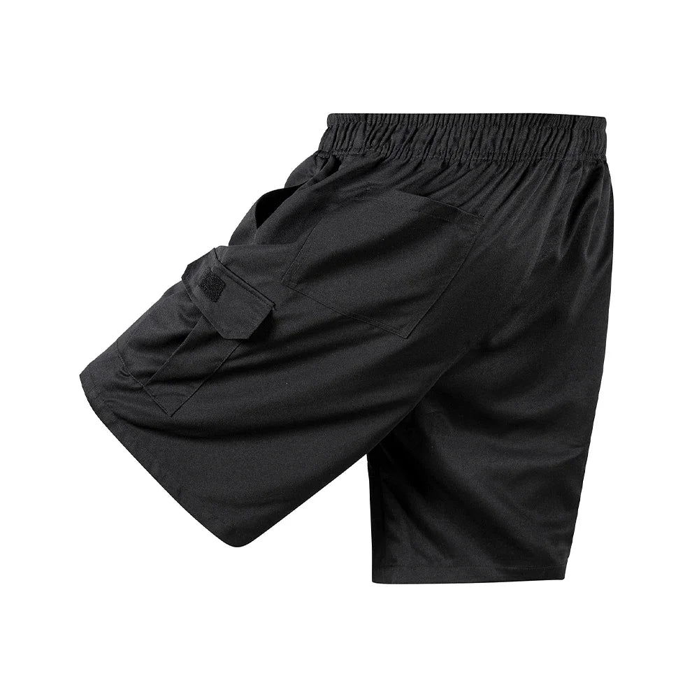 Summer Men's Cargo Shorts Solid Color Casual Beach Trousers Multi-pocket Fashion Short Pants Daily Work Male Sports Short