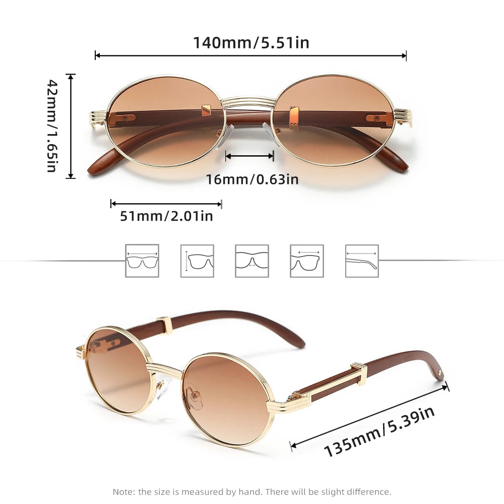 Trend oval Frame Sunglasses Popular Women Shades Small Sun Glasses For Female Beach Travel Party Driving Accessories