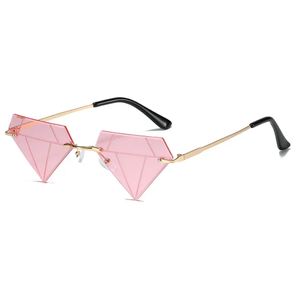 Star Shape Sun Glasses Funny Pentagram Eyewear Eyeglasses Christmas Decoration Party Glasses Rimless Sunglasses Driver Goggles