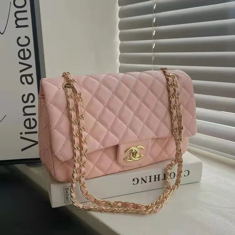 2025 Fashion Lingge New Multi functional Commuter Women's Large Capacity Single Shoulder Crossbody Bag, Chain Bag