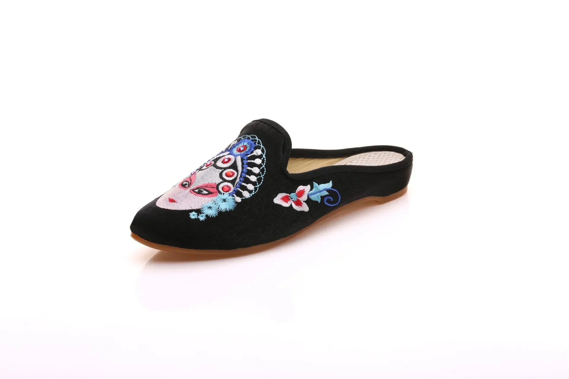 Chinese Style Summer Harajuku Slippers Women Shoes for Women Fashion Casual Vintage Embroidery Ethnic Style Streetwear