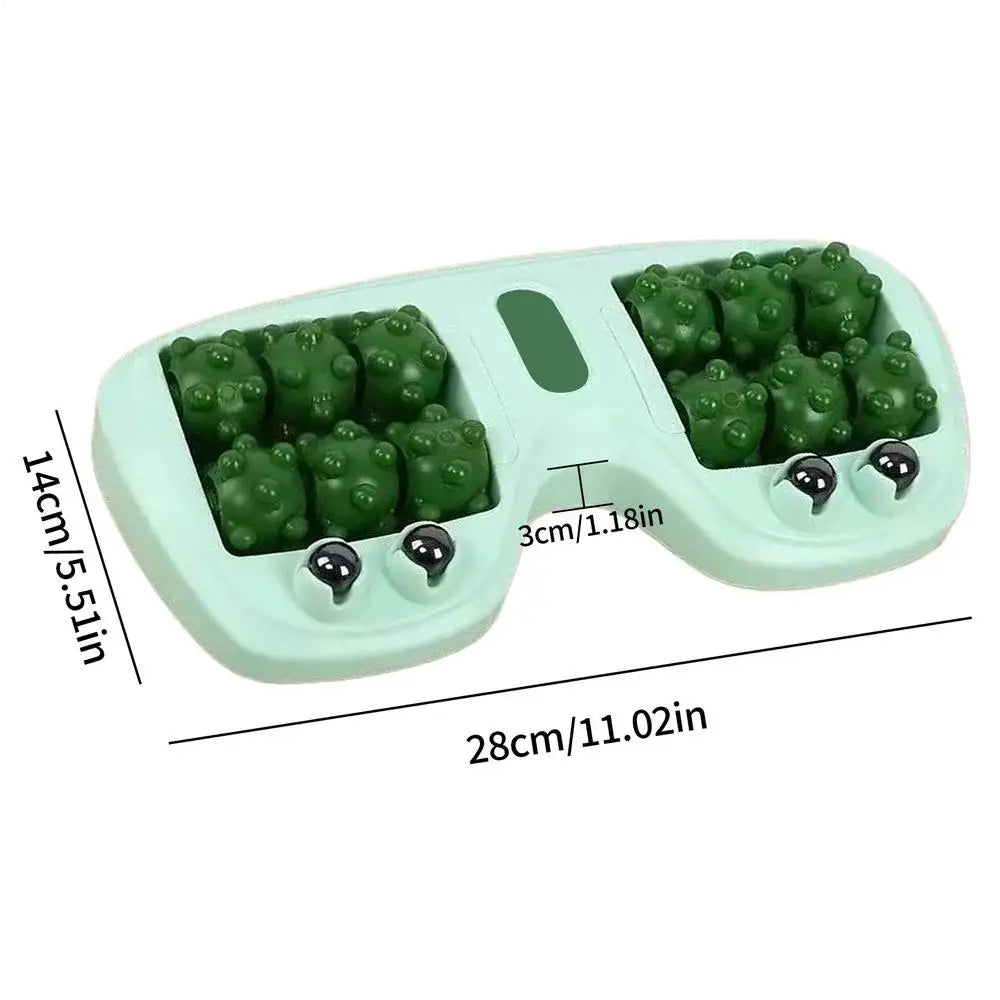 Double Foot Manual Massage Roller Foot Massage Rolling Ergonomic Relieving Tool Exercise Equipment For Women Runners Athletes