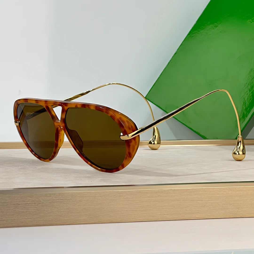 Luxury Brand Designer Oversized Pilot Sunglasses Women For Men 2025 Popular Vintage Sun Glasses Punk Double Bridge Shade UV400