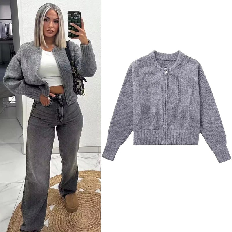 MUJER Sweater Cardigan for Women jacket tricots Coat Knit Outerwears Autumn Winter Woman Fashion Knitwear Cardigan for Woman