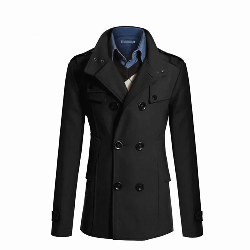 MRMT 2025 Brand New Men's Wool Overcoat for Male Long Suit Men Woolen Windbreaker Man Woollen Coat Outer Casual Wear Clothing