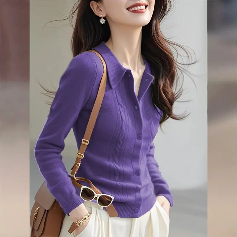 Thin Cardigan Sweaters for Women Clothing Autumn Fashion Clothes Basic Coat Women Jacket Casual Outerwear Streetwear Knit Tops
