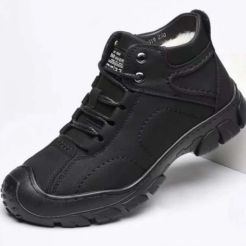 Men's Oversized Warm Snow Boots Are Comfortable Soft Non Slip Fashionable and Versatile Men's Boots